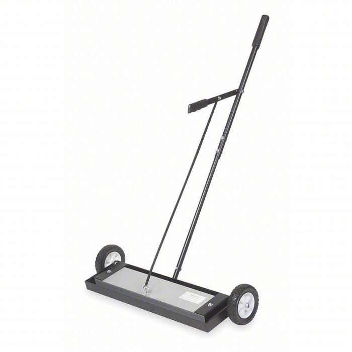 Magnetic Sweeper: 24 in Lg, 7 1/2 in Wd, 47 in Extended Lg, 150 lb Pull Capacity