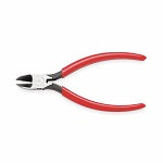 Diagonal Cutting Plier: Flush, Straight, 3/4 in Jaw Lg, 5/8 in Jaw Wd, 5 1/8 in Overall Lg