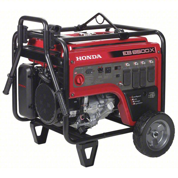 Portable Generator: Conventional, Gasoline, 5,500 W Running, 6,500 W Starting, 120/240V AC