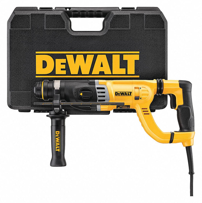 Rotary Hammer Kit: SDS-Plus, D-Handle, 1 1/8 in Capacity, 2.2 ft-lb, 8.5 A, 5,350 bpm