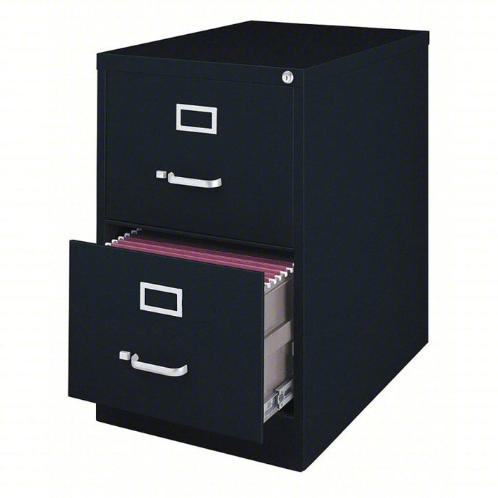 File Cabinet: Vertical, 2 Drawers, Legal File Size, 28 3/8 in Overall Ht, 18 in Overall Wd