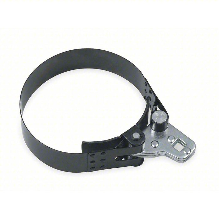Oil Filter Wrench: For 3 3/4 in to 4 1/2 in Outside Dia, 1 1/2 in Strap Wd, Alloy Steel