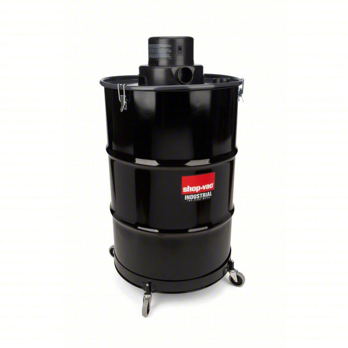 Shop Vacuum: Wet/Dry, Std, 55 gal Tank Size, Steel, 1 1/2 in Vacuum Hose Dia.