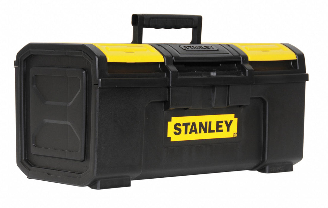 Tool Box: 19 in Overall Wd, 11 in Overall Dp, 10 1/8 in Overall Ht, Padlockable, Black