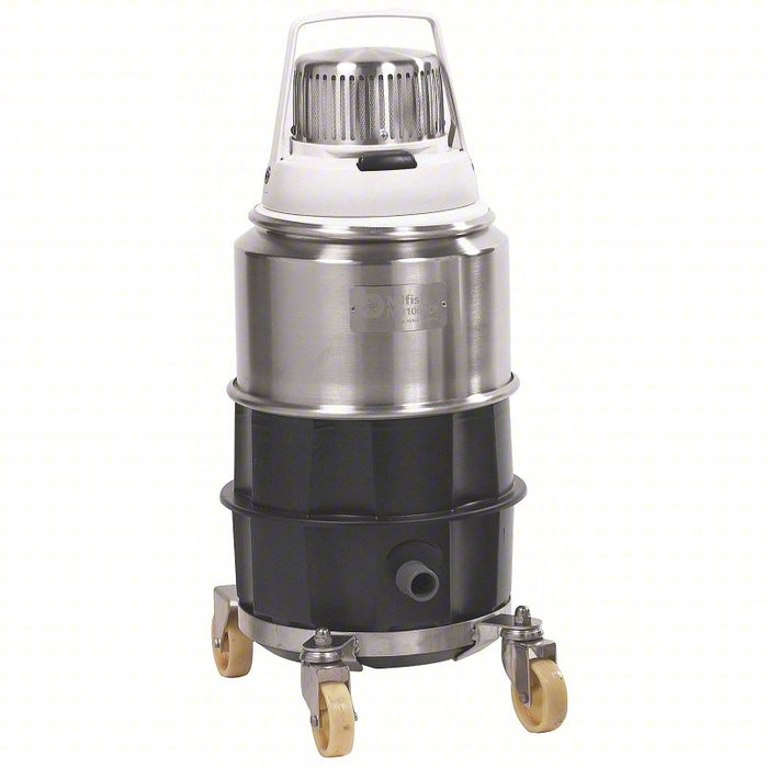 Critical Area Vacuum: 1.72 gal Tank Size, Stainless Steel, 1 1/2 hp Peak Horsepower, ULPA