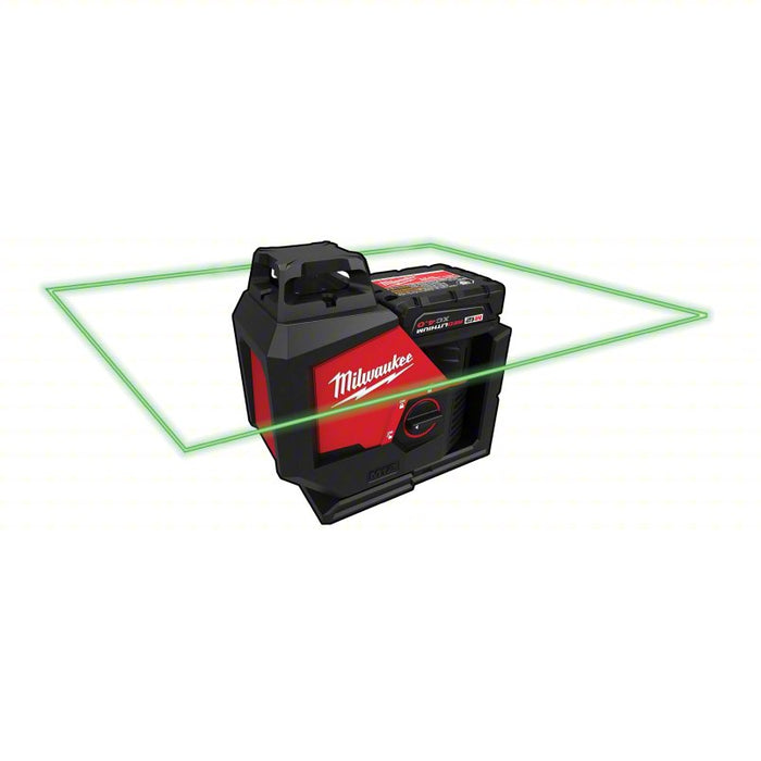 Single Plane Laser Kit: 0 Lines and 0 Dots, Green Beam, 1 Planes, Horizontal, Included