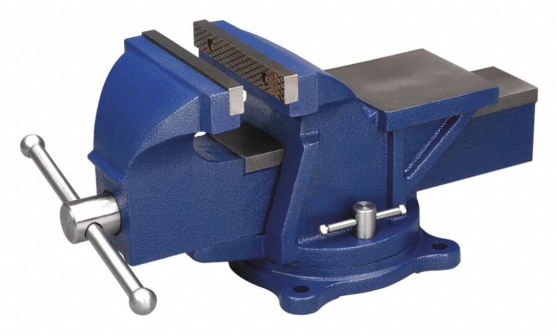 Combination Vise: Std Duty, Enclosed, 6 in Jaw Face Wd, 5 in Max Jaw Opening, 3 in Throat Dp