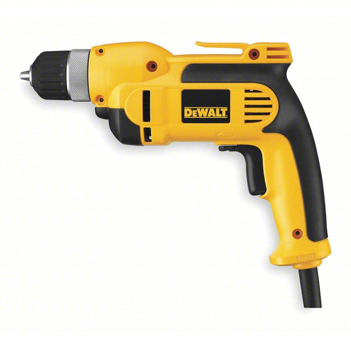 Drill Kit: 3/8 in Chuck Size, Keyless, 2,500 RPM Free Speed, 8 A Current, 120V AC