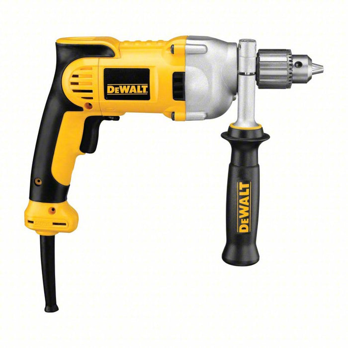 Drill: 1/2 in Chuck Size, Keyed, 1,250 RPM Free Speed, 10 A Current, 120V AC, 4.9 lb Tool Wt
