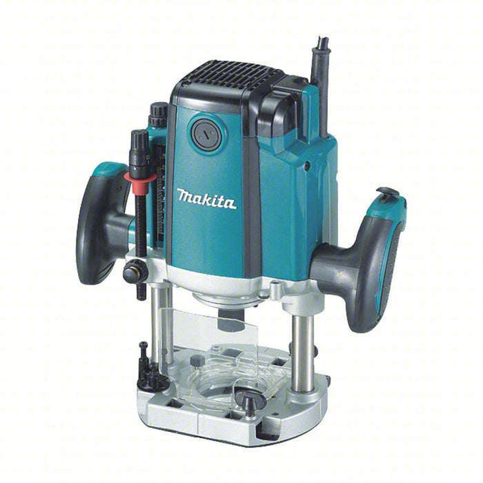 Router: Full-Size, Plunge Base, 3.25 hp, Fixed Speed, 22,000 RPM, 1/4 in_1/2 in Collet
