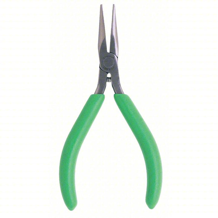 Needle Nose Plier: 1 in Max Jaw Opening, 5 in Overall Lg, 1 1/4 in Jaw Lg, 5/64 in Tip Wd, Serrated