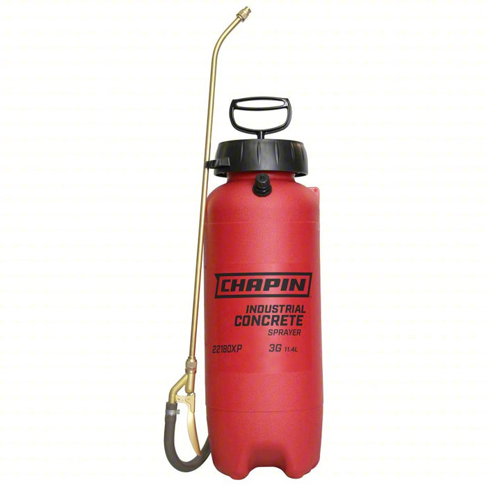 Handheld Sprayer: 3 gal Sprayer Tank Capacity, Sprayer Pressure Release, Polyethylene, 36 in, Brass