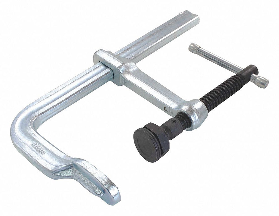 Bar Clamp: Heavy Duty, 7 in Jaw Opening - Max, 2,660 lb Clamping Force, 4 3/4 in Throat Dp