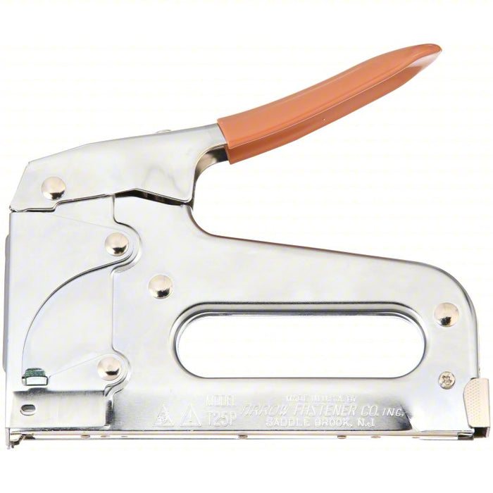 Wire and Cable Staple Gun: 7 3/8 in Overall Lg, For 3/8 in_7/16 in_9/16 in Staple Leg Lg, Steel