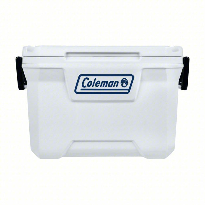 Marine Chest Cooler: 52 qt Cooler Capacity, 15 in Exterior Lg, 16 1/4 in Exterior Wd, White