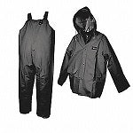 D7544 Rain Suit w/Jacket/Bib Unrated Black S