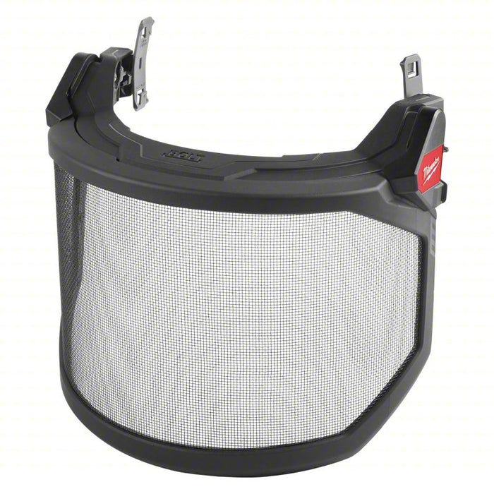 Face Shield Metal Mesh: Gray, Uncoated, Stainless Steel, Not Rated for Welding Use