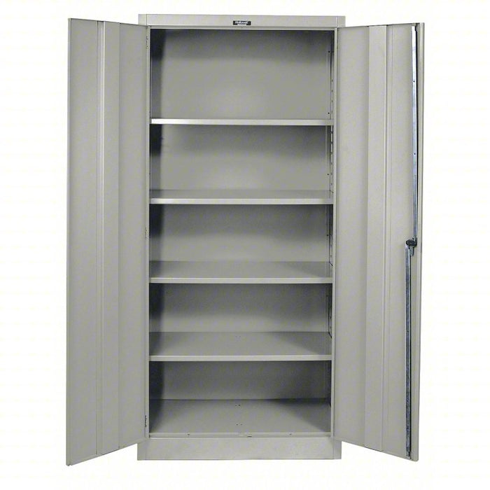 Storage Cabinet: 36 in x 24 in x 72 in, Swing Handle & Keyed, 22 ga Panel Thick, Frame