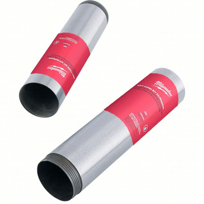 Core Bit Extension: 12 in Overall Lg, For 4 in Core Dia, 4 in Extension Shank Dia
