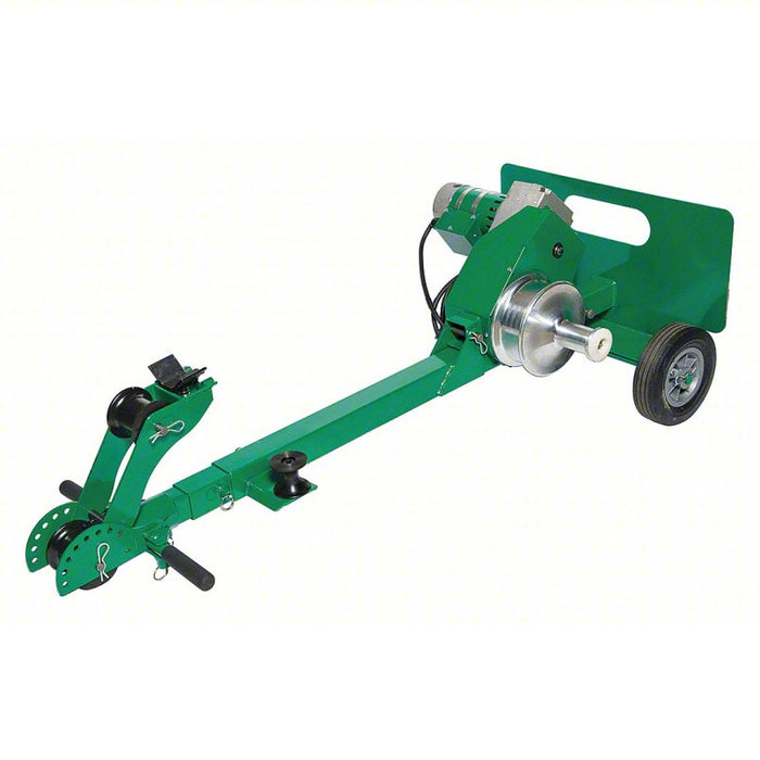 Cable Puller: Wheeled, 2,000 lbf Max Force, 1,200 lbf Max. Continuous, 97 fpm Max Speed