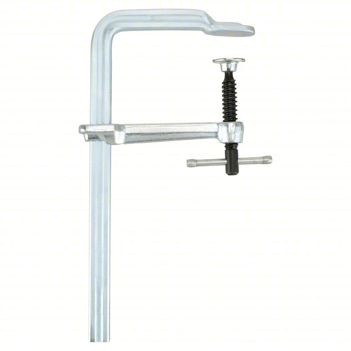 Bar Clamp: Medium Duty, Sliding T Handle, 12 in Jaw Opening - Max, 1,200 lb Clamping Force