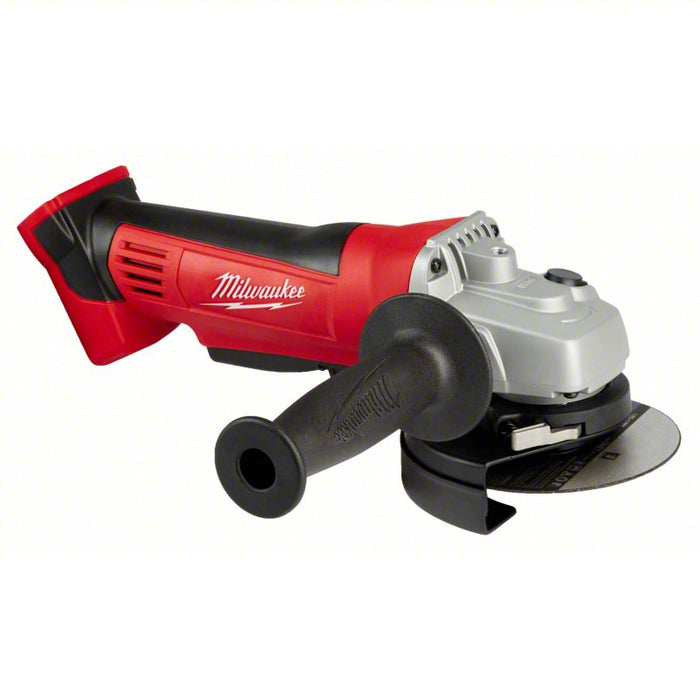 Angle Grinder: 4 1/2 in Wheel Dia, Paddle, with Lock-On, Adj Guard, (1) Bare Tool, 18V DC, Std Head