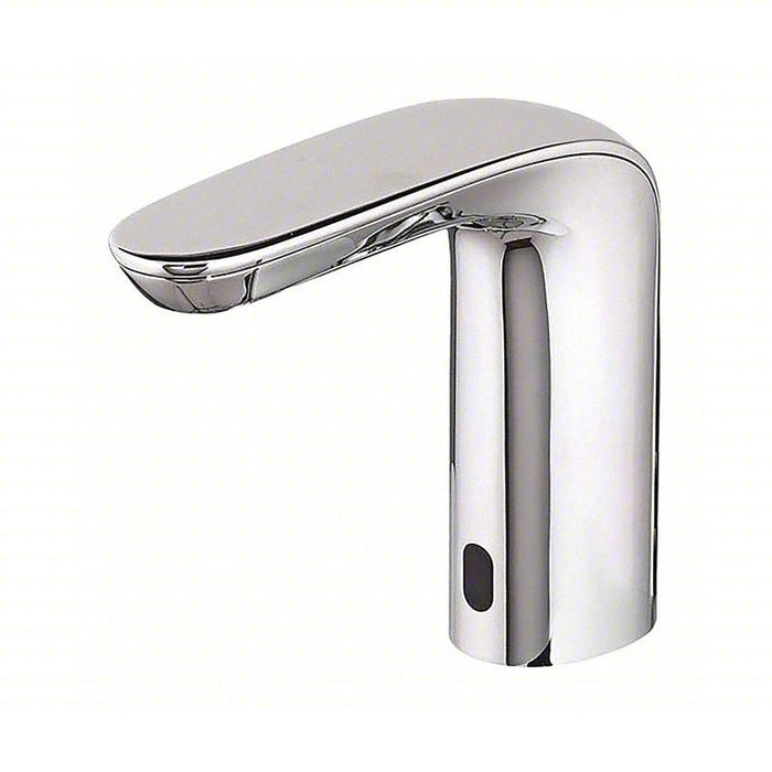 Straight Spout Bathroom Faucet: American Std, Nextgen Selectronic, Chrome Finish, 0.35 gpm Flow Rate