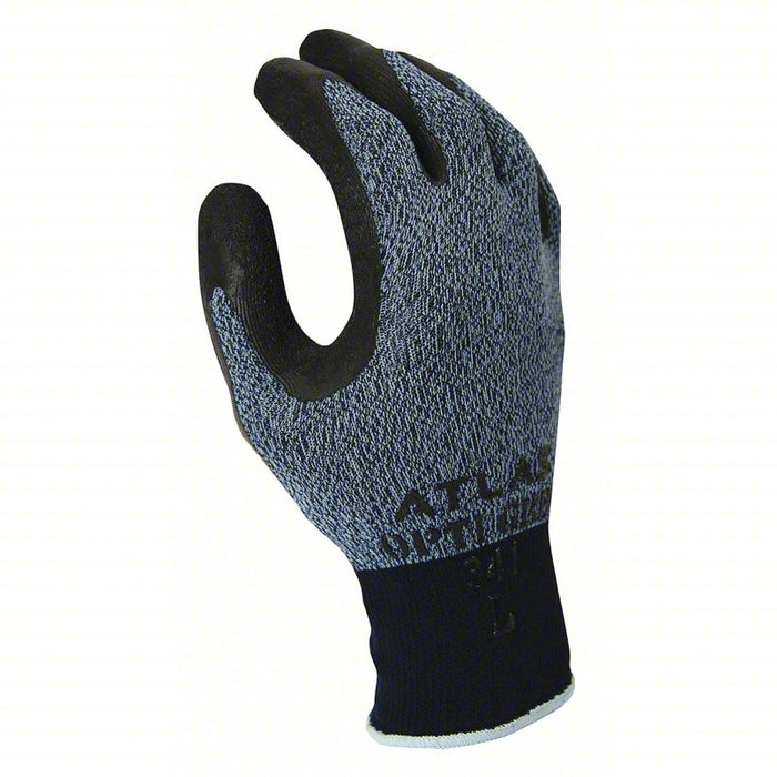 Coated Gloves,Blk/Gr,S,VF,43YT08, Package of 6