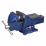 Combination Vise: Std Duty, Enclosed, 5 in Jaw Face Wd, 4 in Max Jaw Opening, Serrated
