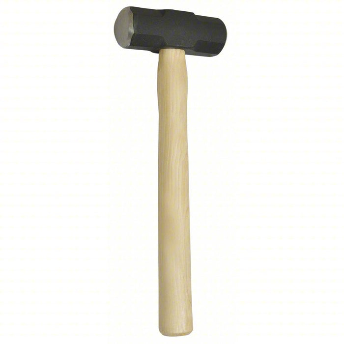 Steel Engineering Hammer: Wood Handle, 2 lb Head Wt, 1 3/8 in Dia, 11 in Overall Lg, Octagonal Shape