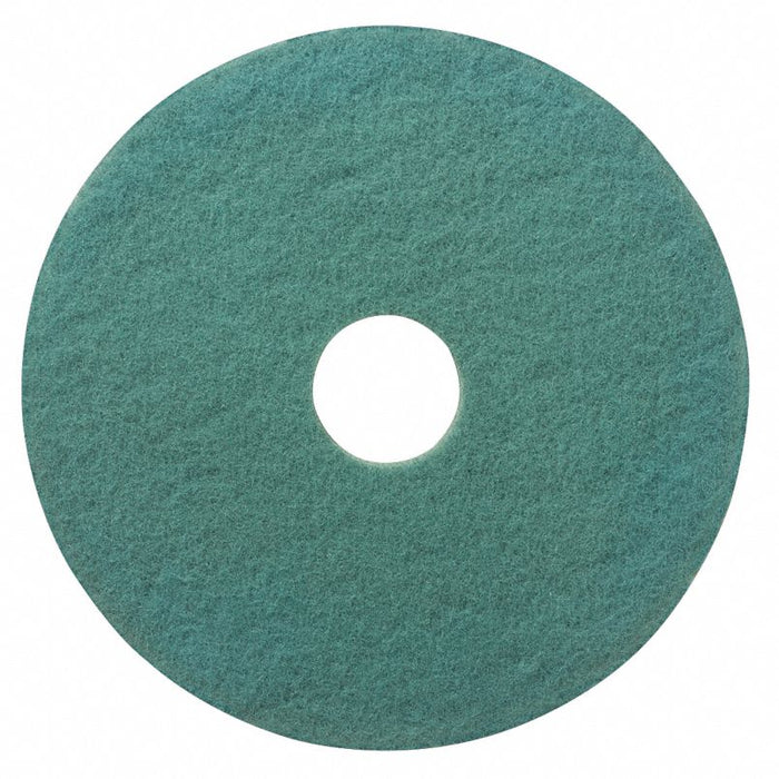 Burnishing Pad: Blue, 20 in Floor Pad Size, 1500 to 3000 rpm, 5 PK
