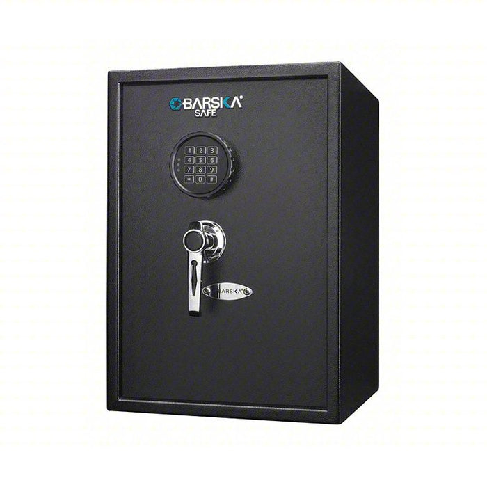 Security Safe: Compact and Portable, Digital Keypad Lock, 19 3/4 in Outside Ht, Black, 0