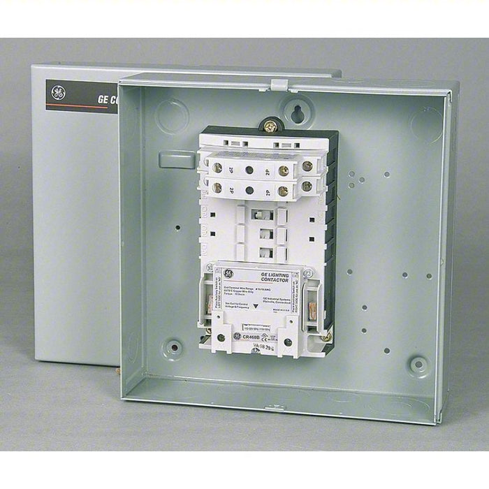 Lighting Magnetic Contactor: 4 Poles, 120V AC, 30 A Full Load Amps, 1, Electrically Held
