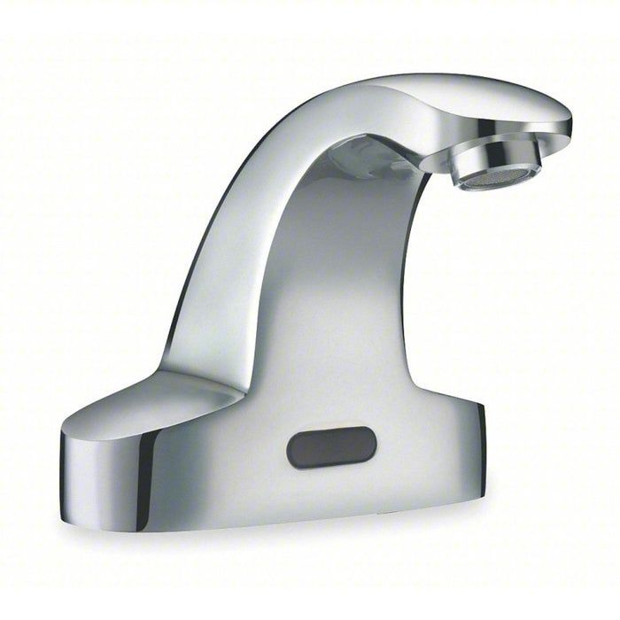 Mid Arc Bathroom Faucet: Sloan, Chrome Finish, 0.5 gpm Flow Rate, Motion Sensor