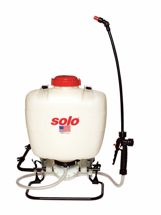 Backpack Sprayer: 4 gal Sprayer Tank Capacity, Polyethylene, In Tank Filter, 48 in, Lawn and Garden