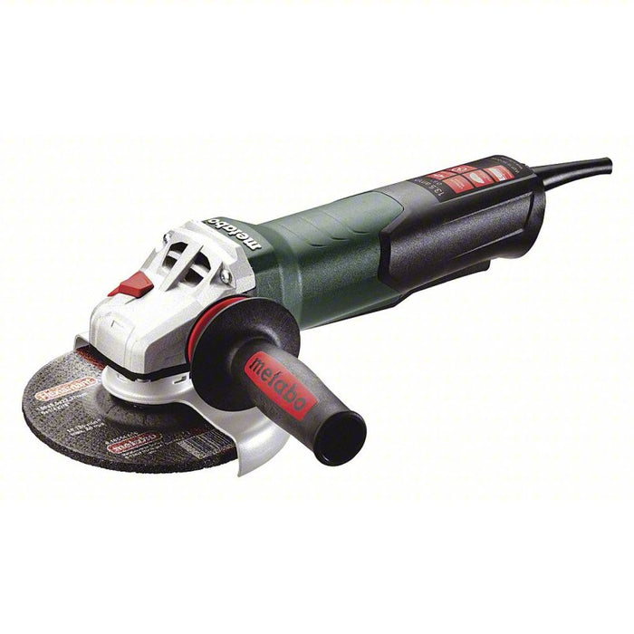 Angle Grinder: 13.5 A, 9,600 RPM Max. Speed, Paddle, 6 in Wheel Dia