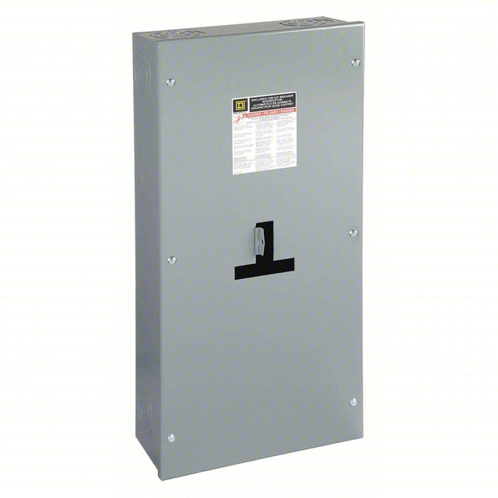 Circuit Breaker Enclosure: 3 Spaces, 250 A Amps, Surface Mounting, Indoor