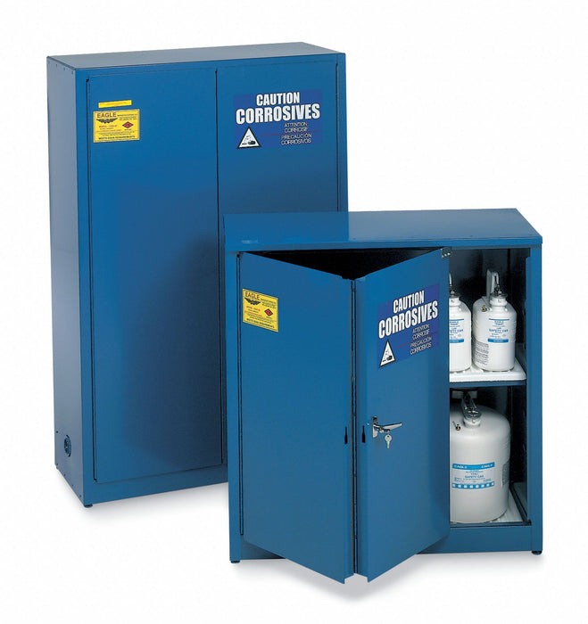 Corrosive Safety Cabinet Blue 43 in W