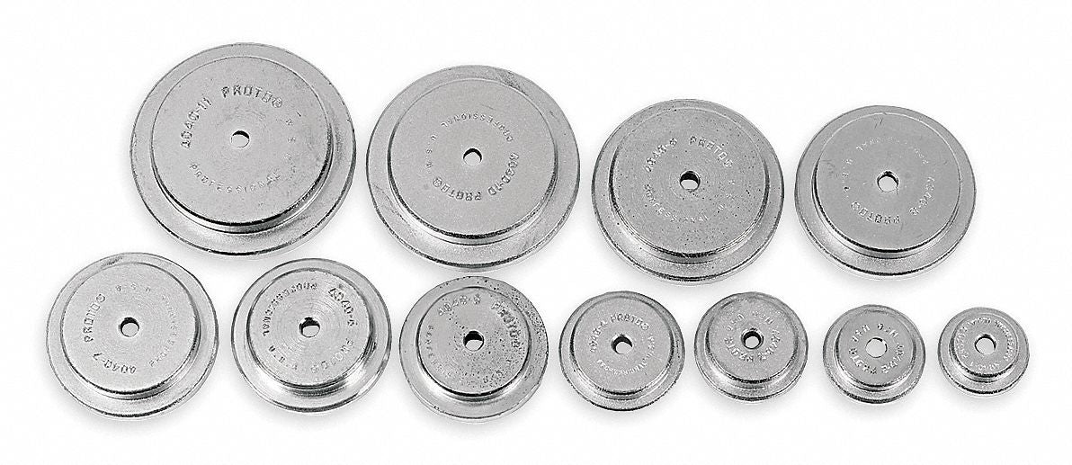 Step Plate Adapter Set: Gear and Bearing Pullers, 11 Pieces