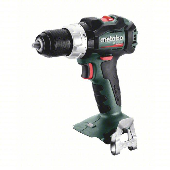 Cordless Hammer Drill: 18V DC, Compact, 1/2 in Chuck, Keyless, 1/2 in Concrete Capacity, 2