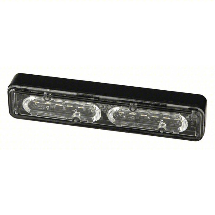 Warning Light: 5 in Lg - Vehicle Lighting, 1 1/2 in Wd - Vehicle Lighting, Amber/Clear, LED