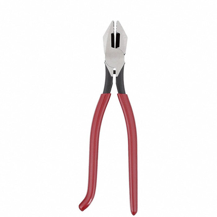 Ironworker's Pliers: Flat, 9 1/4 in Overall Lg, 1 1/4 in Jaw Lg, 1 1/8 in Jaw Wd, 1 1/4 in Jaw Thick