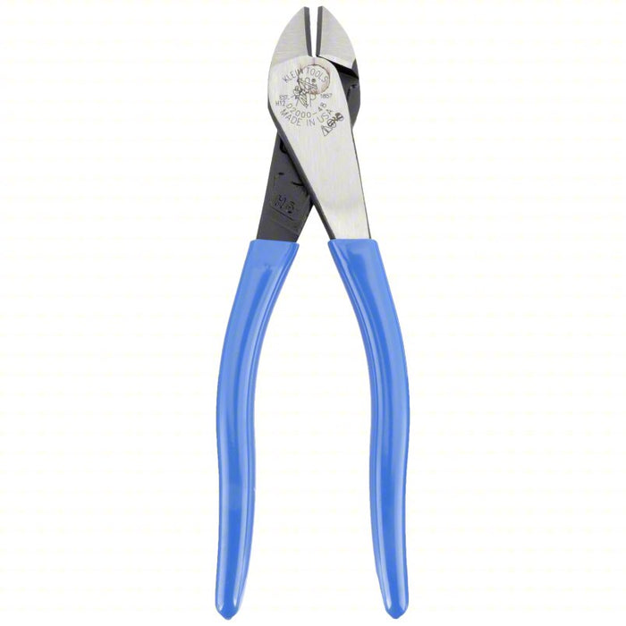 High Leverage Diagonal Cutting Plier: Std, Angled, Oval, 7/8 in Jaw Lg, 1 1/4 in Jaw Wd, 6 - 8 in
