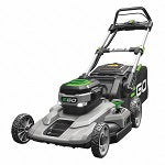 Battery-Powered Lawn Mower: Self-Propelled, 21 in Cutting Wd, Bag/Mulch/Side Discharge Location