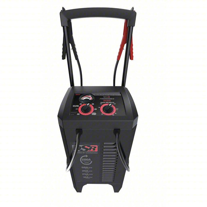 Battery Charger: Charging, Manual, For AGM/Gel/Lead Acid, Timer, 6 ft Cable Lg