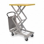 Scissor Lift Cart 220 lb Steel Fixed