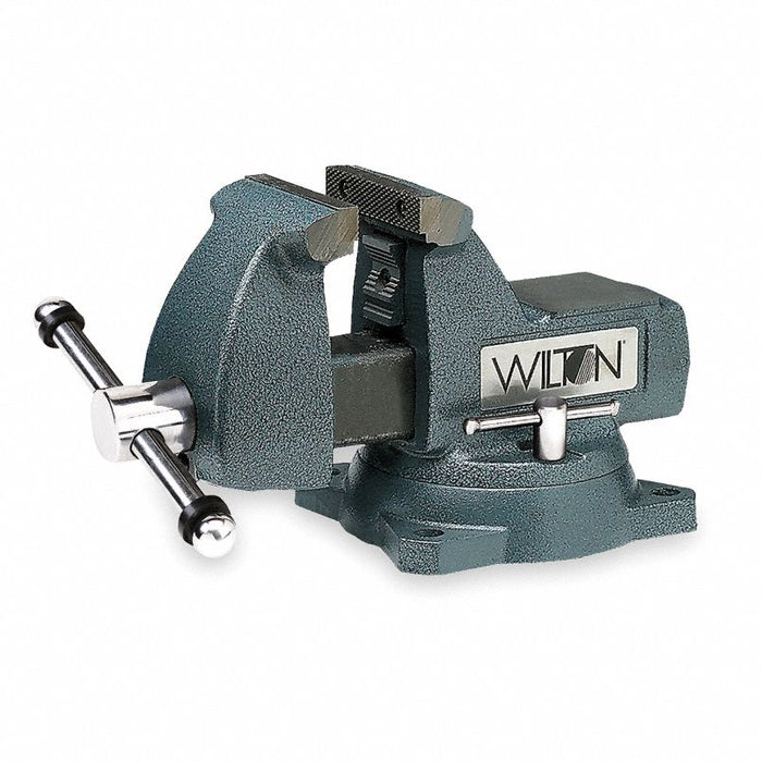 Combination Vise: 6 in Jaw Wd - Vises, 5 3/4 in Max. Opening - Vises, Serrated, Swivel