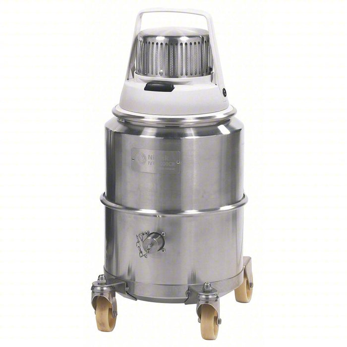 Critical Area Vacuum: 3.25 gal Tank Size, Stainless Steel, 1 1/2 hp Peak Horsepower, ULPA