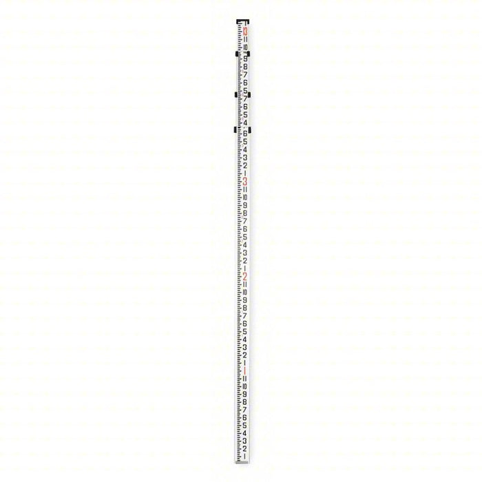 Telescoping Leveling Rod: Rectangular, Scale On Back Side For Quick Overall Ht Measurements