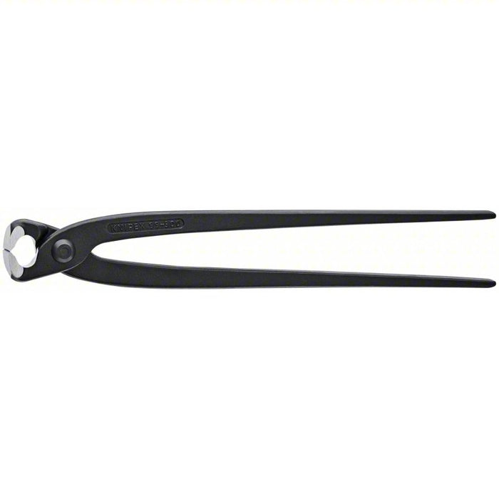 End Cutting Nippers: 11 3/4 in Overall Lg, For 0.13 in Max Wire Thick, Steel, Steel
